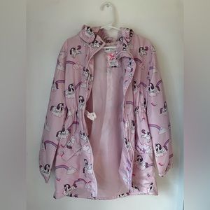 H&M little girls rain jacket size 8